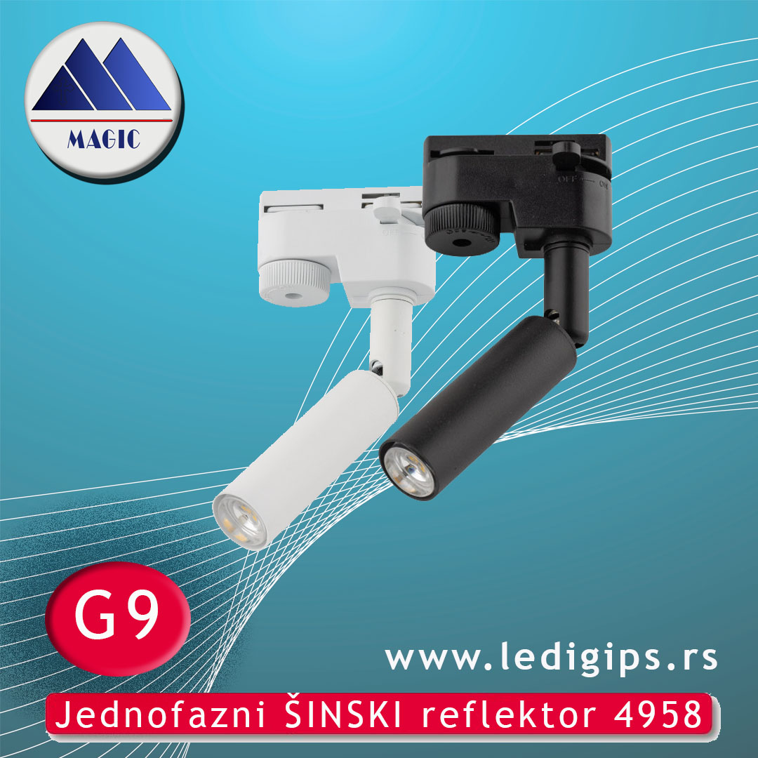 Jednofazni ŠINSKI reflektor 4958 G9