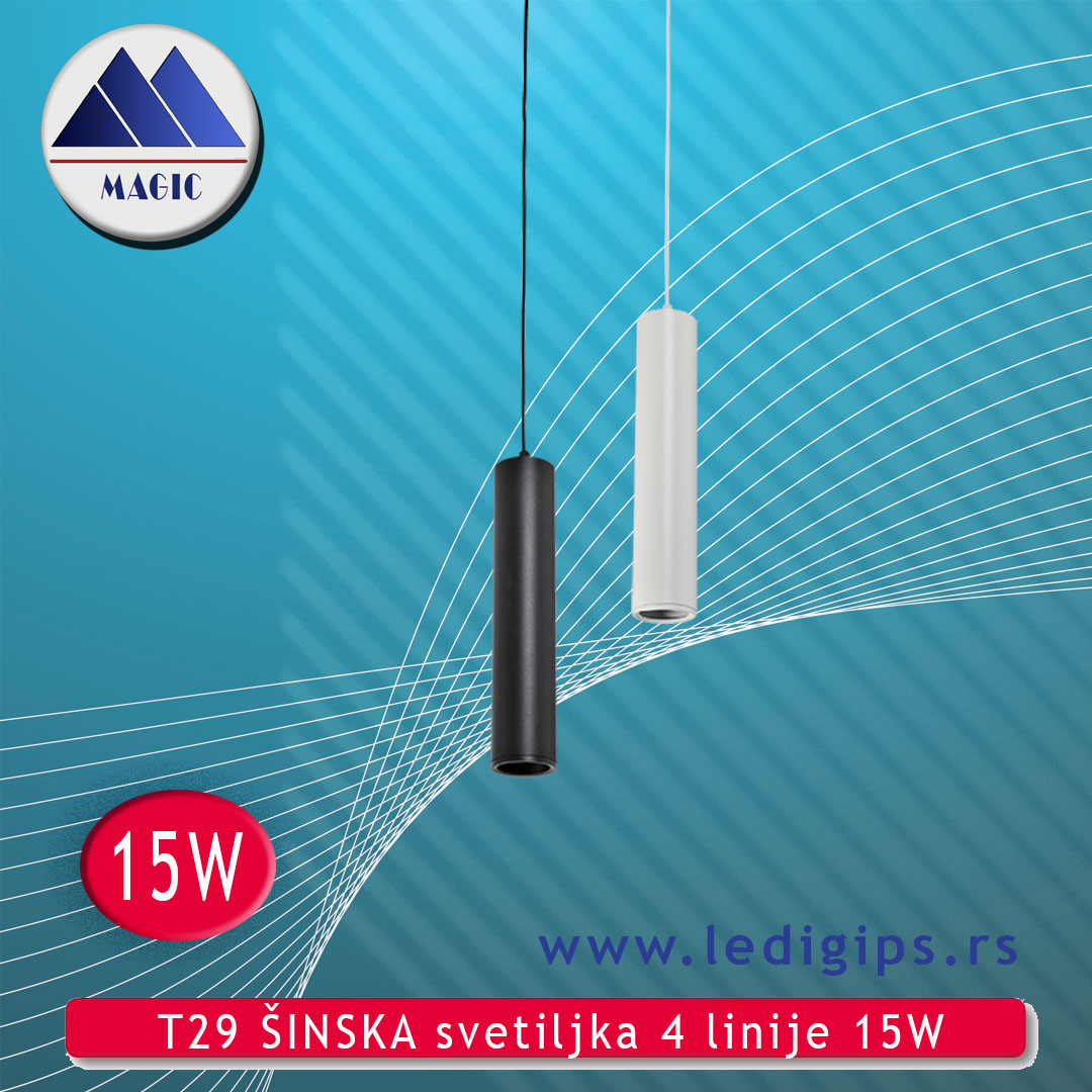 T29 ŠINSKA svetiljka 4 linije 15W