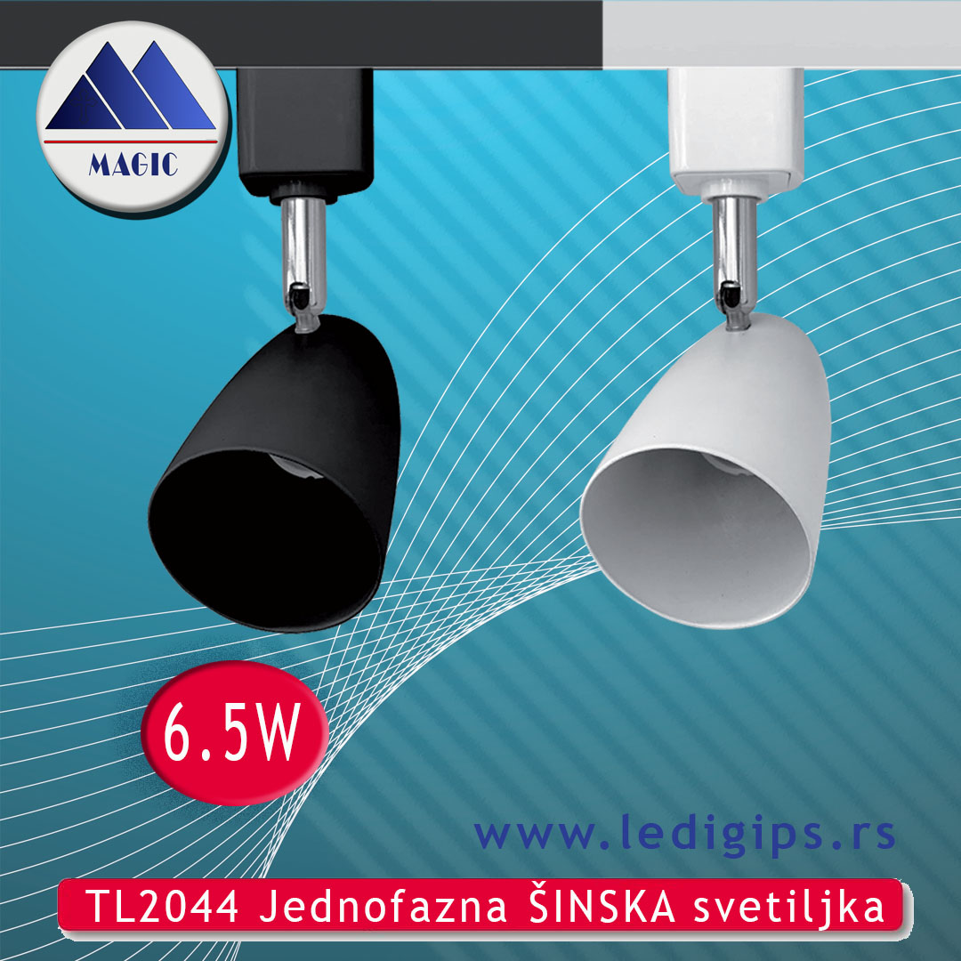 TL2044 Jednofazna ŠINSKA svetiljka 6.5W