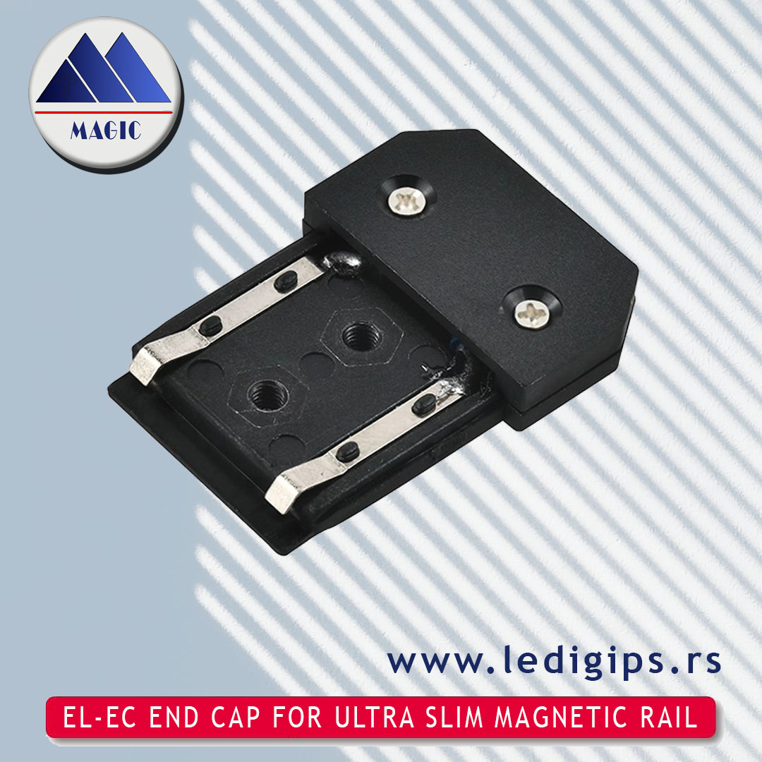 EL-EC END CAP FOR ULTRA SLIM MAGNETIC RAIL