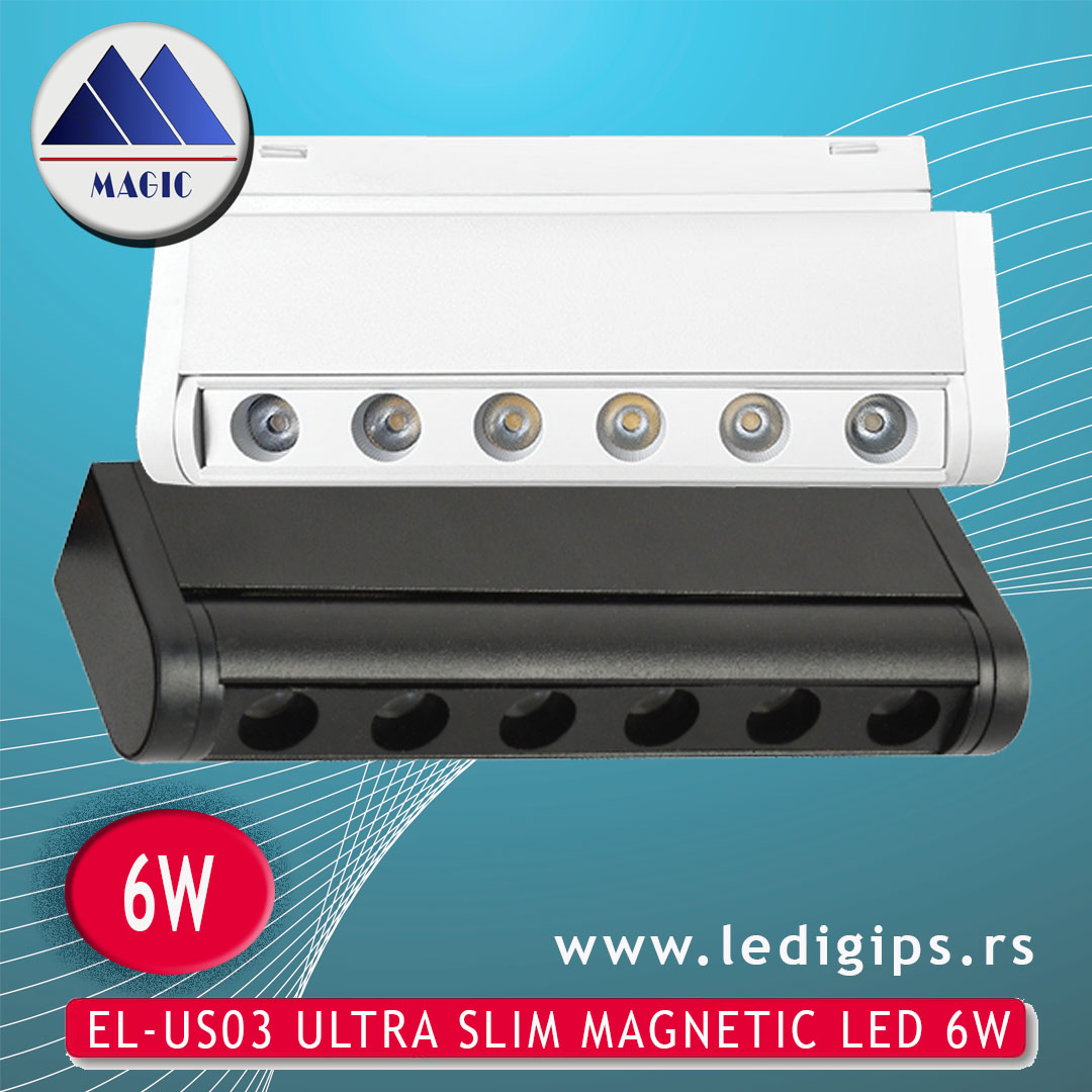 EL-US03 ULTRA SLIM MAGNETIC LED 6W