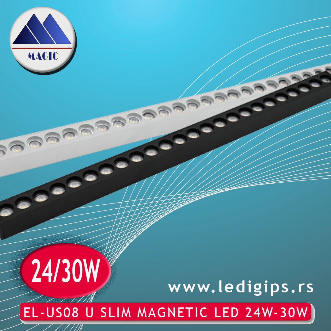 EL-US08 U SLIM MAGNETIC LED 24W-30W