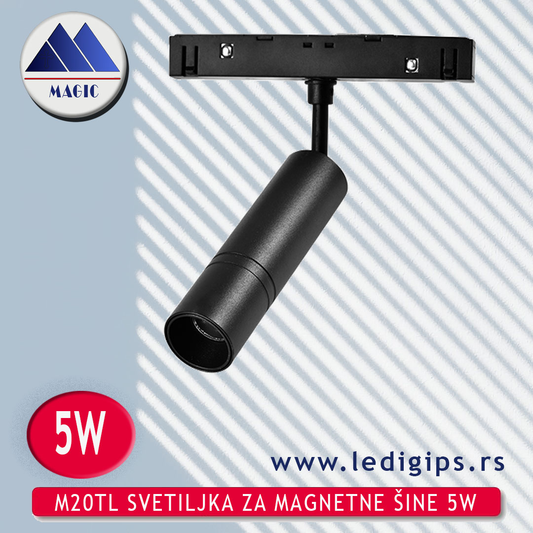 M20TL SVETILJKA ZA MAGNETNE ŠINE 5W