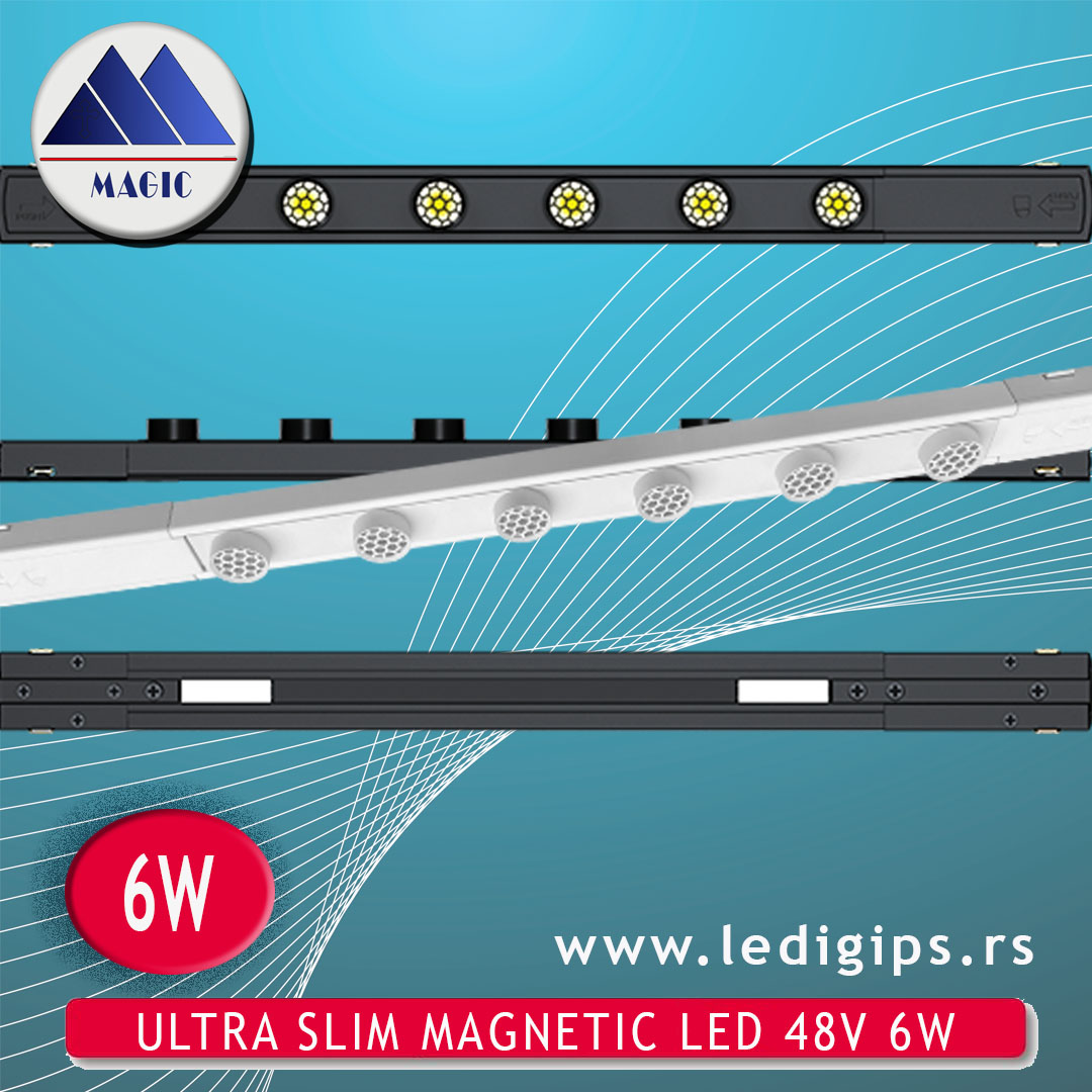 ULTRA SLIM MAGNETIC LED 48V 6W