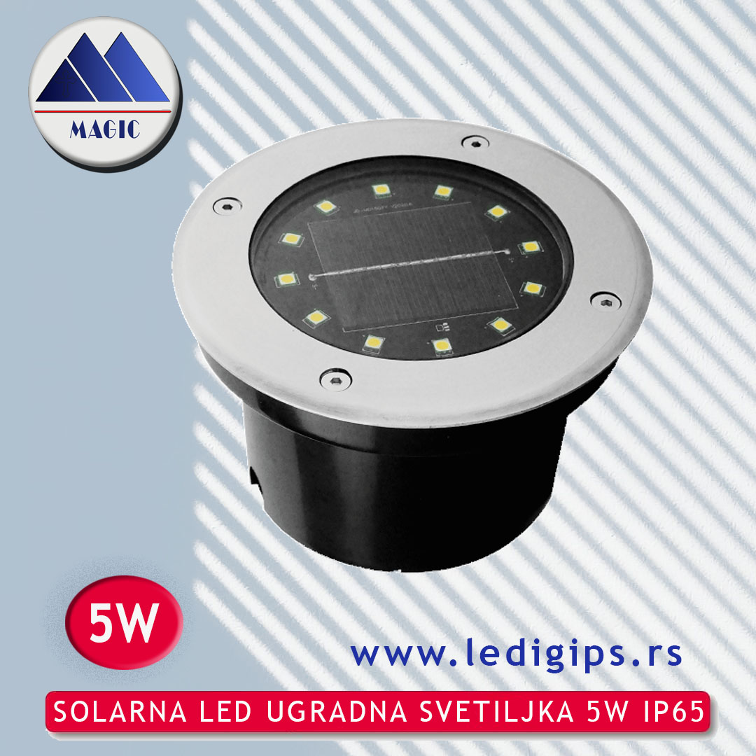 SOLARNA LED UGRADNA SVETILJKA 5W IP65