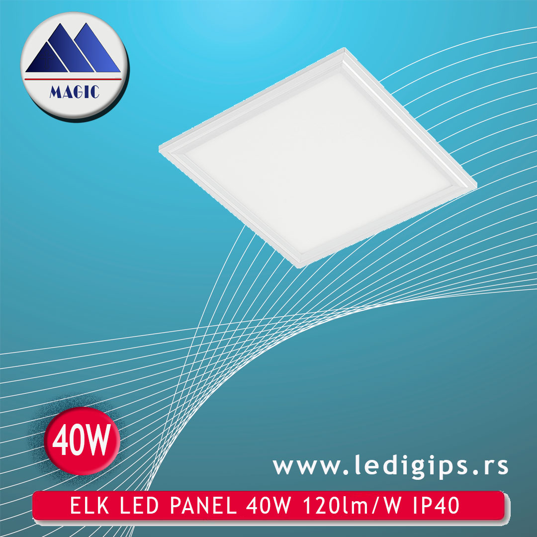 ELK LED PANEL 40W UGRADNI 120lm/W IP40