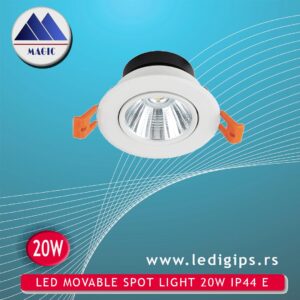 LED MOVABLE SPOT LIGHT 20W IP44 E