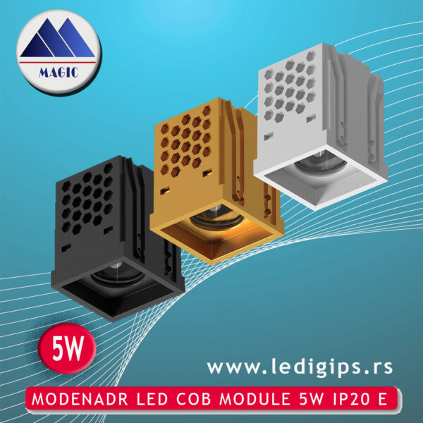 MODENADR LED COB MODULE 5W IP20 E - Magic Light profesionalna LED rasveta