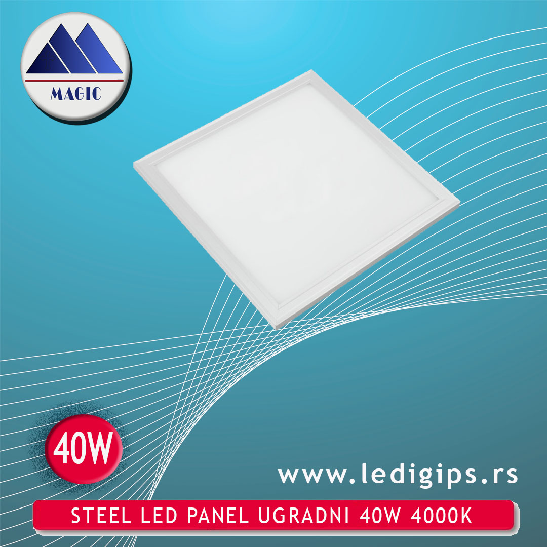 STEEL LED PANEL UGRADNI 40W 4000K