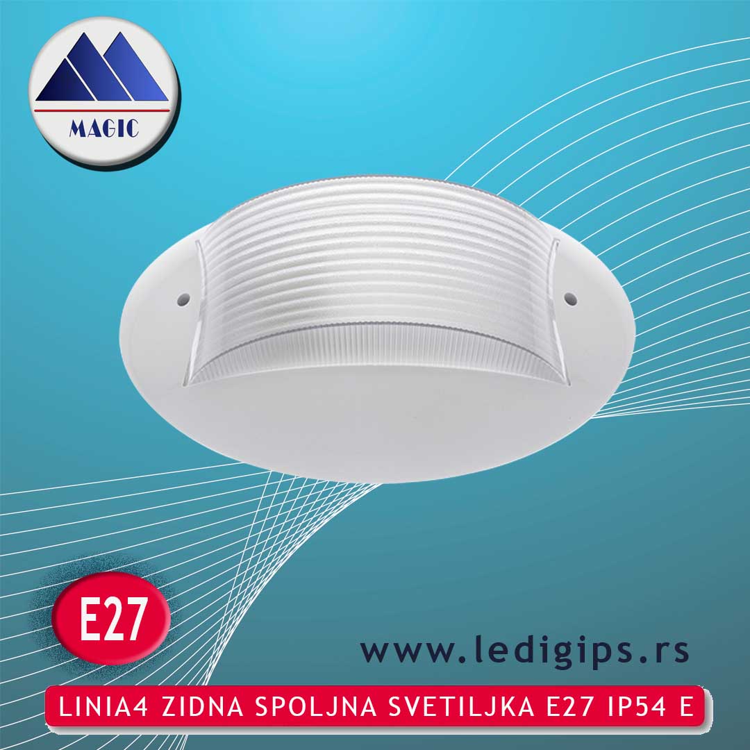LINIA4 ZIDNA SPOLJNA SVETILJKA E27 IP54 E