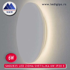 SMD2835 LED ZIDNA SVETILJKA 6W IP20 E