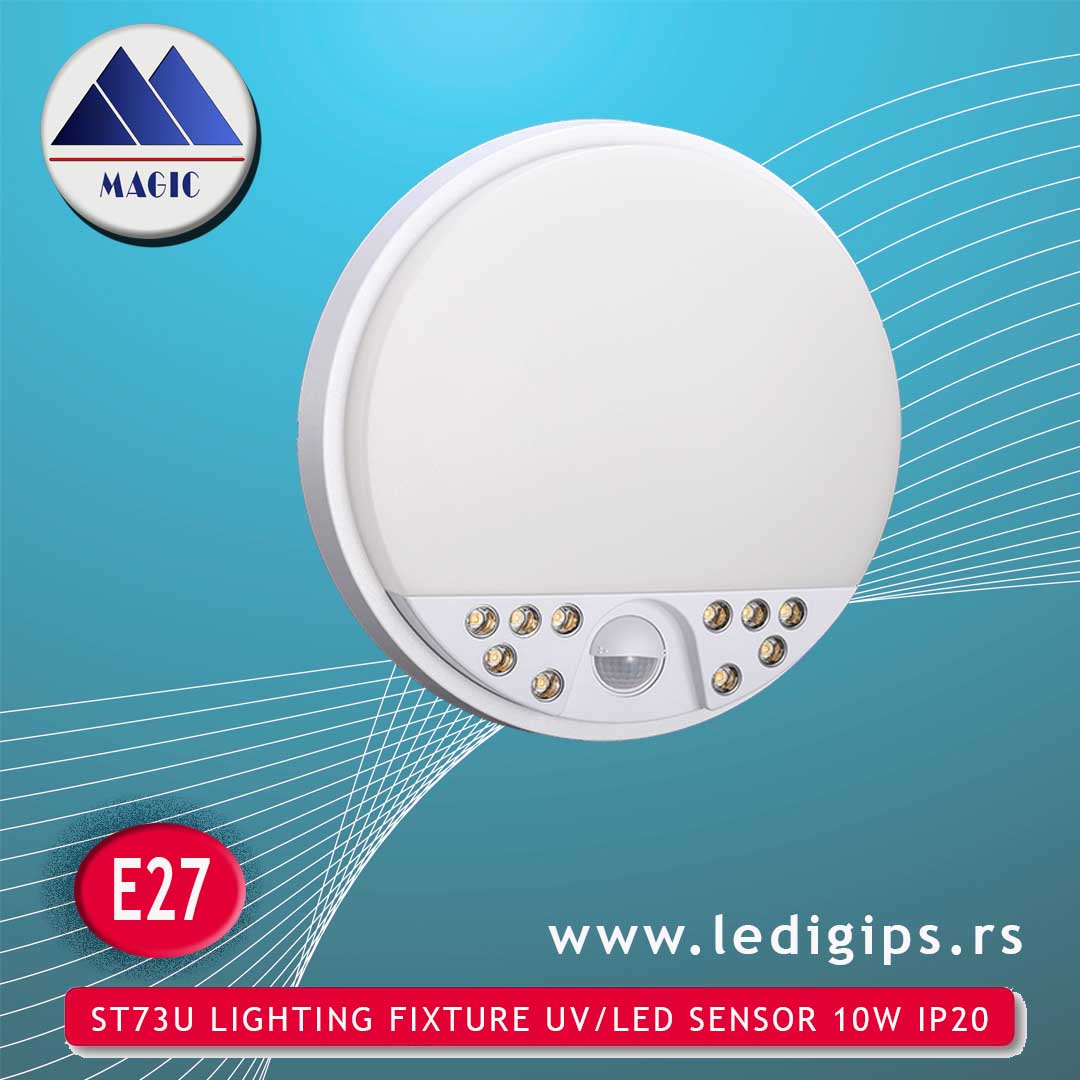 ST73U LIGHTING FIXTURE UV/LED SENSOR 10W IP20 E